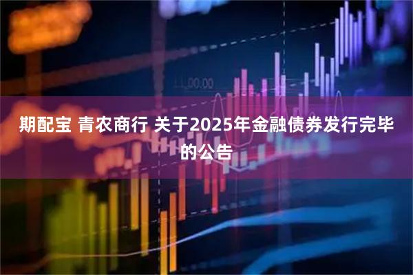 期配宝 青农商行 关于2025年金融债券发行完毕的公告